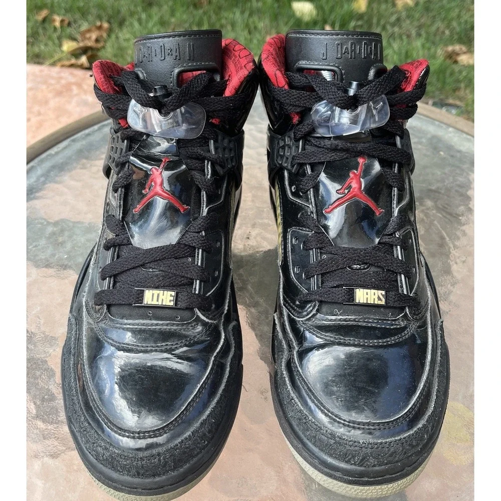 Nike Air Jordan Spizike Patent Leather Mens Size 11 Black Red 315371-001 Sneaker